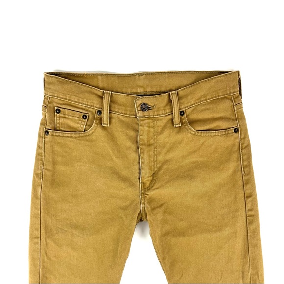 Levi’s 513 Khaki Tan Slim Straight Jeans - Picture 6 of 10